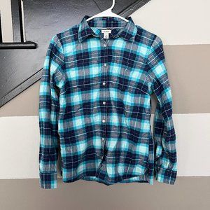 L.L. Bean Plaid Button Down, Size XS